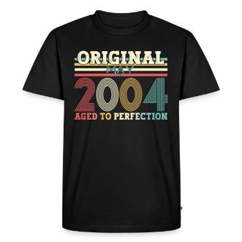 Original Mai 2004 Millésime 2004 Anniversaire 2004 - T-shirt Premium bio Homme - noir - Devant - Nico (187cm)