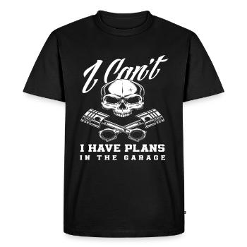 Atelier de mécanique automobile - T-shirt Premium bio Homme - noir - Devant - Nico (187cm)