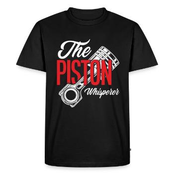 Mécanicien automobile Piston Whisperer - T-shirt Premium bio Homme - noir - Devant - Nico (187cm)