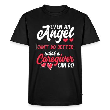 Infirmière Engel - T-shirt Premium bio Homme - noir - Devant - Nico (187cm)