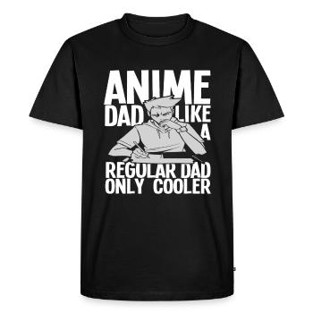 Anime Papa Père Cadeau - T-shirt Premium bio Homme - noir - Devant - Nico (187cm)