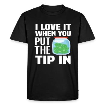 Bartender Tip Waiter Cadeau - T-shirt Premium bio Homme - noir - Devant - Nico (187cm)
