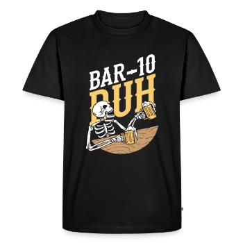 Bartender Skeleton - Men's Premium Organic T-Shirt - black - Front - Nico (187cm)