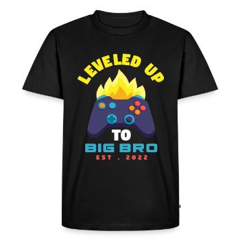 Frères et sœurs Frère 2022 Grossesse Gaming - T-shirt Premium bio Homme - noir - Devant - Nico (187cm)