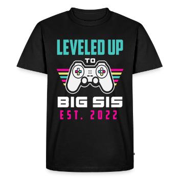 Gamer Video Games Sister 2022 - Men's Premium Organic T-Shirt - black - Front - Nico (187cm)