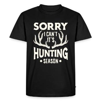Hunting Hunter Hunting Hunting Season Cadeau - T-shirt Premium bio Homme - noir - Devant - Nico (187cm)