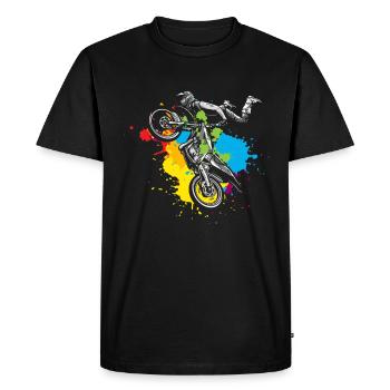 Motocross - T-shirt Premium bio Homme - noir - Devant - Nico (187cm)