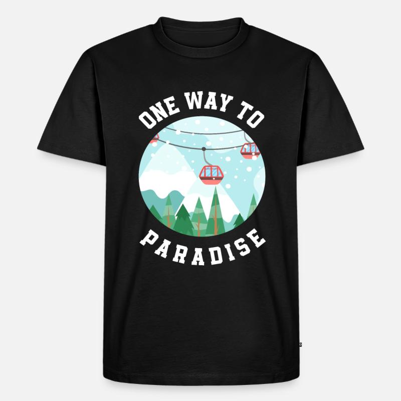 Snowboard Snowboarder - Männer Premium Bio T-Shirt - Schwarz