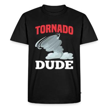 Tornado type storm chaser - Men's Premium Organic T-Shirt - black - Front - Nico (187cm)