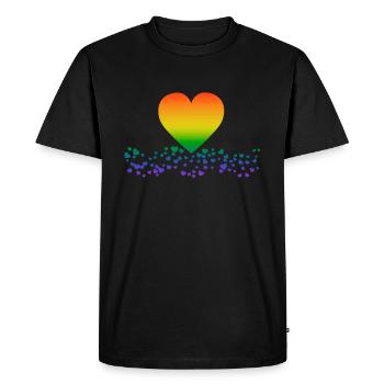 LGBTQ - T-shirt Premium bio Homme - noir - Devant - Nico (187cm)