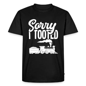 Train Driver Hobby Railroad cadeau - T-shirt Premium bio Homme - noir - Devant - Nico (187cm)