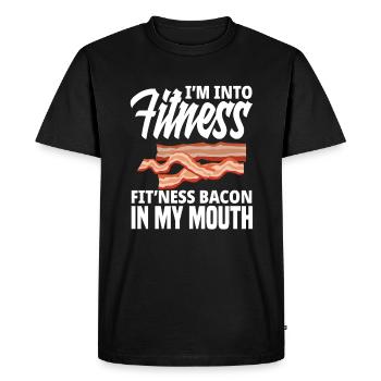 Lard - T-shirt Premium bio Homme - noir - Devant - Nico (187cm)