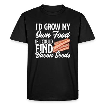 Lard - T-shirt Premium bio Homme - noir - Devant - Nico (187cm)