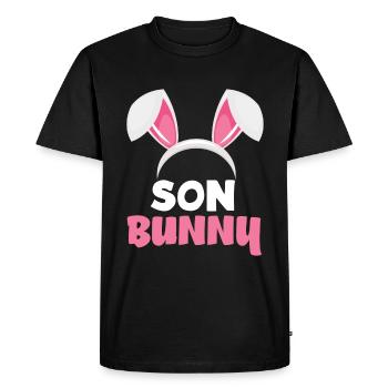 Son Bunny Easter Bunny Ears Easter - Men's Premium Organic T-Shirt - black - Front - Nico (187cm)