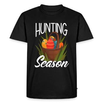 Hunts Season Easter Easter Eggs - Men's Premium Organic T-Shirt - black - Front - Nico (187cm)