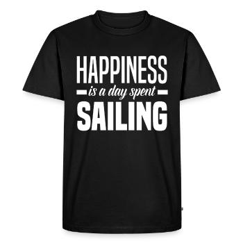Sailor Sailing Luck Captain - Men's Premium Organic T-Shirt - black - Front - Nico (187cm)