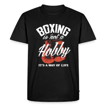 Boxing, Life, Boxer, Athlete - Men's Premium Organic T-Shirt - black - Front - Nico (187cm)