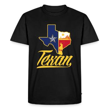 Texas Texans - T-shirt Premium bio Homme - noir - Devant - Nico (187cm)