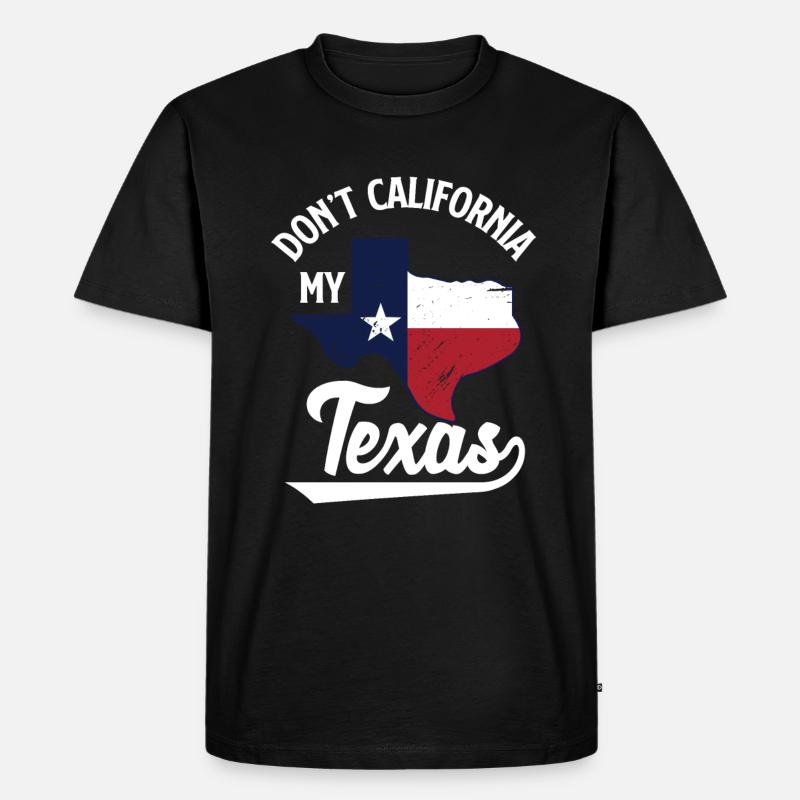Texas - Männer Premium Bio T-Shirt - Schwarz
