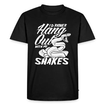 Serpent Animal de compagnie Amour - T-shirt Premium bio Homme - noir - Devant - Nico (187cm)