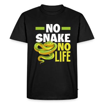 Snake Life - Men's Premium Organic T-Shirt - black - Front - Nico (187cm)