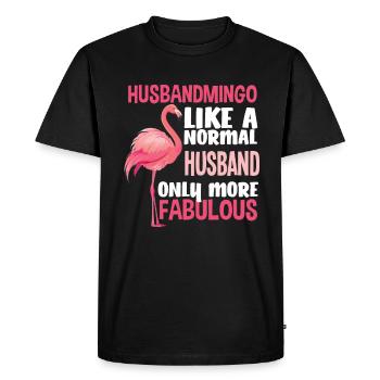 Flamingo Mari Fabuleux - T-shirt Premium bio Homme - noir - Devant - Nico (187cm)