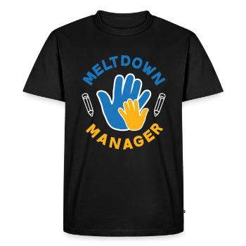 Crèche Wut Manager Kita - T-shirt Premium bio Homme - noir - Devant - Nico (187cm)
