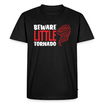 Méfiez-vous des petits chasseurs de tempêtes Tornado - T-shirt Premium bio Homme - noir - Devant - Nico (187cm)