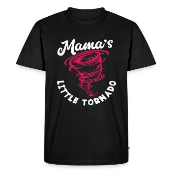 Le petit chasseur de tempête de tornade de maman - T-shirt Premium bio Homme - noir - Devant - Nico (187cm)