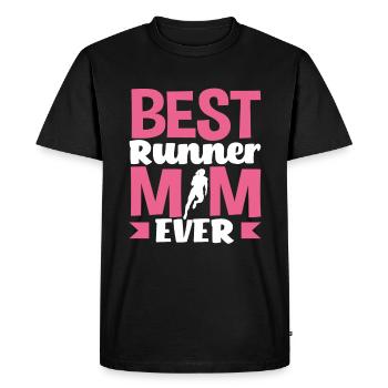 Meilleure maman coureuse de tous les temps - T-shirt Premium bio Homme - noir - Devant - Nico (187cm)