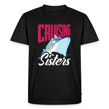 Croisière Adventure Sisters - T-shirt Premium bio Homme - noir - Devant - Nico (187cm)