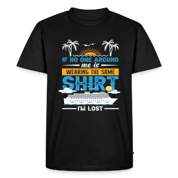 When no one around me wears the same shirt - Men's Premium Organic T-Shirt - black - Front - Nico (187cm)