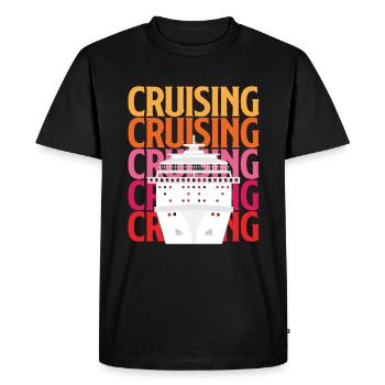 Cruise Lover Fun Boat Adventure - Men's Premium Organic T-Shirt - black - Front - Nico (187cm)