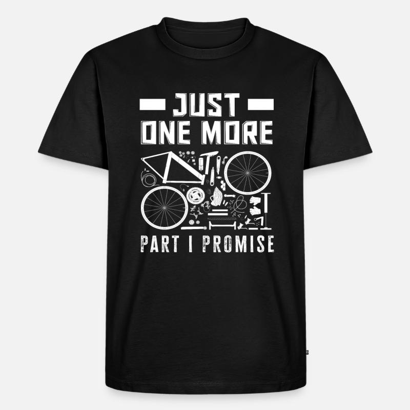 Nur Noch Ein Teil Versprochen - Männer Premium Bio T-Shirt - Schwarz