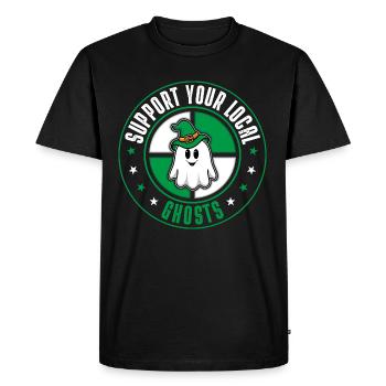 Fantômes - T-shirt Premium bio Homme - noir - Devant - Nico (187cm)