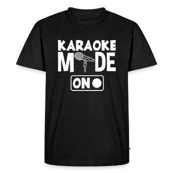 Mode karaoké activé - T-shirt Premium bio Homme - noir - Devant - Nico (187cm)