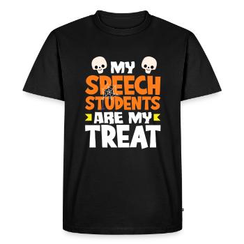 My students are my highlight - Men's Premium Organic T-Shirt - black - Front - Nico (187cm)