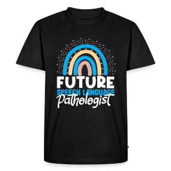 Future orthophoniste Rainbow - T-shirt Premium bio Homme - noir - Devant - Nico (187cm)