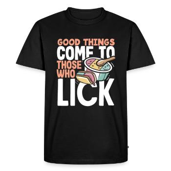 De bonnes choses pour les amateurs de glaces - T-shirt Premium bio Homme - noir - Devant - Nico (187cm)