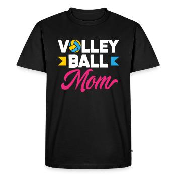 Volleyball Maman Fierté et Passion - T-shirt Premium bio Homme - noir - Devant - Nico (187cm)
