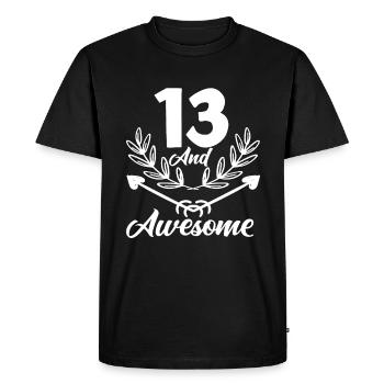 13e anniversaire et fantastique - T-shirt Premium bio Homme - noir - Devant - Nico (187cm)