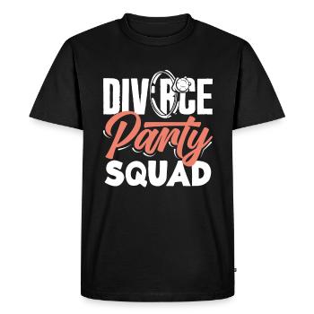 Divorce Party Squad Celebration Divorce - Men's Premium Organic T-Shirt - black - Front - Nico (187cm)
