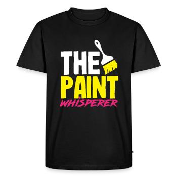 Painter Whisperer of Color Master - Men's Premium Organic T-Shirt - black - Front - Nico (187cm)