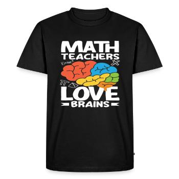 Math Teacher Math Gift - Men's Premium Organic T-Shirt - black - Front - Nico (187cm)