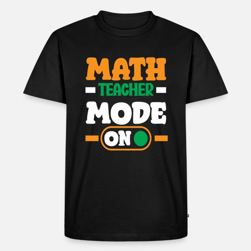 Mathe Lehrer Mathematik Geschenk - Männer Premium Bio T-Shirt - Schwarz