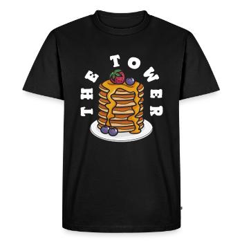 Experience the Turm Pancakes - Men's Premium Organic T-Shirt - black - Front - Nico (187cm)