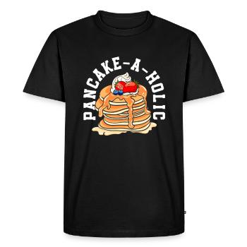 Crêpes Plaisir des crêpes - T-shirt Premium bio Homme - noir - Devant - Nico (187cm)