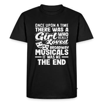 Amateurs de comédies musicales Comédies musicales de Broadway à aimer - T-shirt Premium bio Homme - noir - Devant - Nico (187cm)