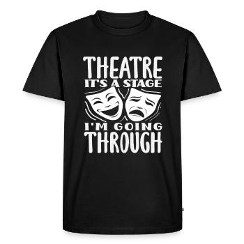 Comédie musicale Lover Théâtre Scène Émotion - T-shirt Premium bio Homme - noir - Devant - Nico (187cm)