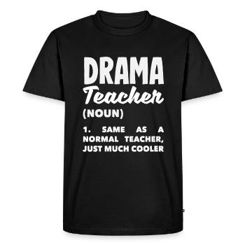 Amateur de comédie musicale Définition de l’enseignant de théâtre - T-shirt Premium bio Homme - noir - Devant - Nico (187cm)